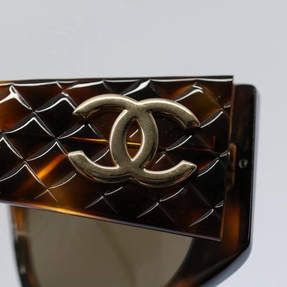 CHANEL Sunglasses Brown CC Auth ar10236 - Picture 6 of 9